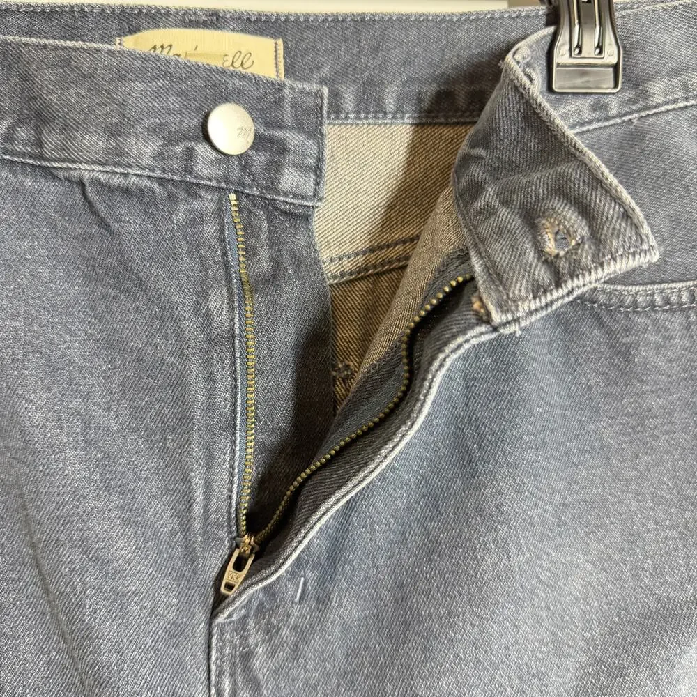 90s vintage style Madewell Denim Mini Skirt Hodgeman Wash size 32 NWT cotton - Picture 6 of 10